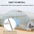 UYGALAXY Manual Winch Greenhouse Film Roll Up Roof Unit for Ventilation ﻿Agricultural Manual Film Coiler Device Side Top Film Coiling Rolling Blinds Machine(13ft Circumference Chain)