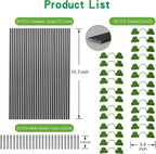 Garden Hoops Grow Tunnel, 6 Sets of 7FT Greenhouse Hoops for Raised Beds, Rust-Proof Fiberglass Frame for Garden Netting, Small Greenhouse Kit, Shade Cloth, Plant Row Covers, 30pcs