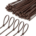 8 Inch Brown Zip Tie 1000 PCS, 40 Lbs - Small to Medium Zip Tie, Nylon PA66 UV Resistant Cable Tie Heavy Duty for Indoor and Outdoor Use - Ideal for bundling and securing objects