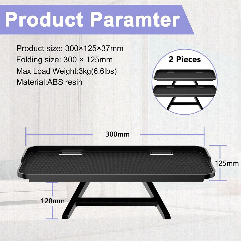 TETVIK TV Top Shelf Screen Adjustable Monitor Top Shelf Storage Bracket Tray Mount Computer Bracket for Cellphone Stand, Media Boxes, Game Console, Router, Speakers Black 2 Pieces