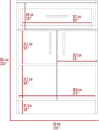 Pantry Cabinet,One Drawer,One Double Door Cabinet with Two Shelves,for Kitchen,Dining Room