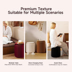 NOONTIDE Folding Stool - 17Inch Home Furniture 660lb Load Capacity Foldable Paper Stool Eco-Friendly Kraft Paper Honeycomb Design,Foldable to 1.2",Brown Modern Minimalist Stool for Living Room(Brown)