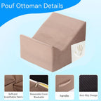 Version that Modern Pouf Ottoman,Relax Stool,Floor Poufs for Couch