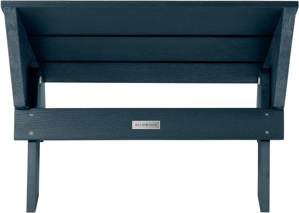 Highwood Italica Modern Adirondack Folding Ottoman, Federal Blue