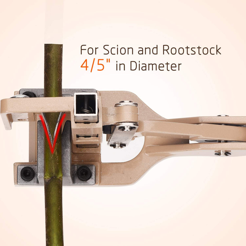 FUNTECK V-Cut Grafting Tool for Large Branches Full Metal Body with SK5 Blade Ideal for Fruit Tree Grafting