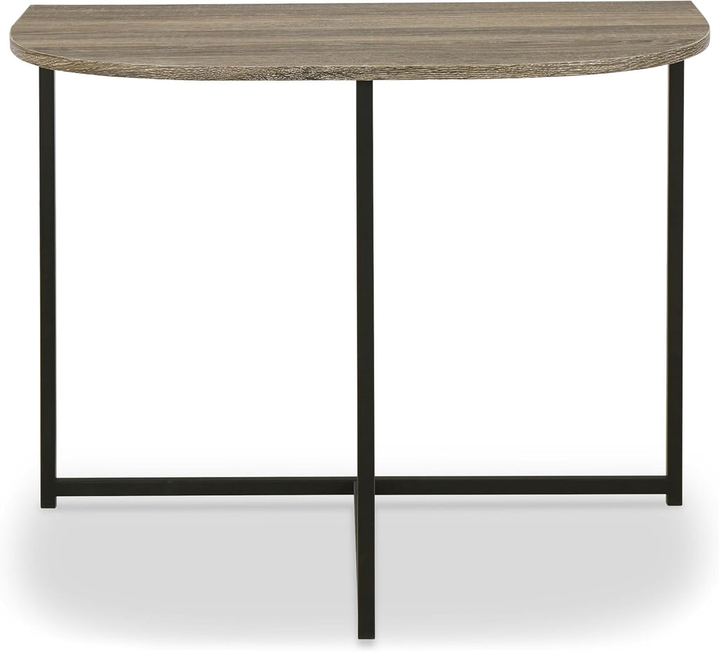 GTU Furniture Contemporary Engineered Wood Round 3-Piece Coffee Table Set, Cocktail Table with 2 Matching End Tables, Two-Tone Finish for Living Room