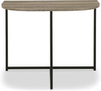 GTU Furniture Contemporary Engineered Wood Round 3-Piece Coffee Table Set, Cocktail Table with 2 Matching End Tables, Two-Tone Finish for Living Room