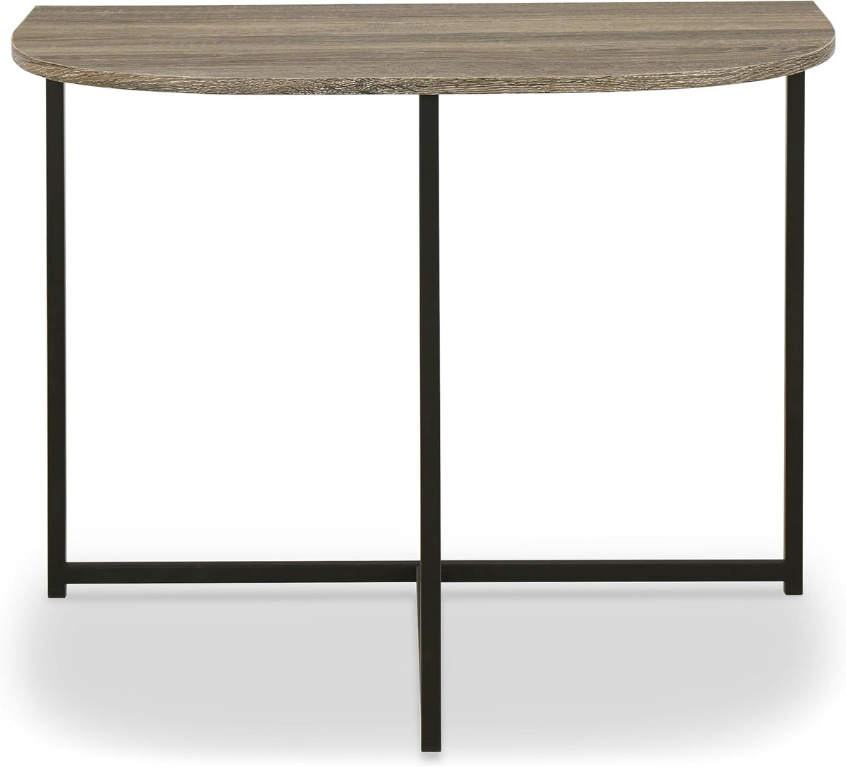 GTU Furniture Contemporary Engineered Wood Round 3-Piece Coffee Table Set, Cocktail Table with 2 Matching End Tables, Two-Tone Finish for Living Room