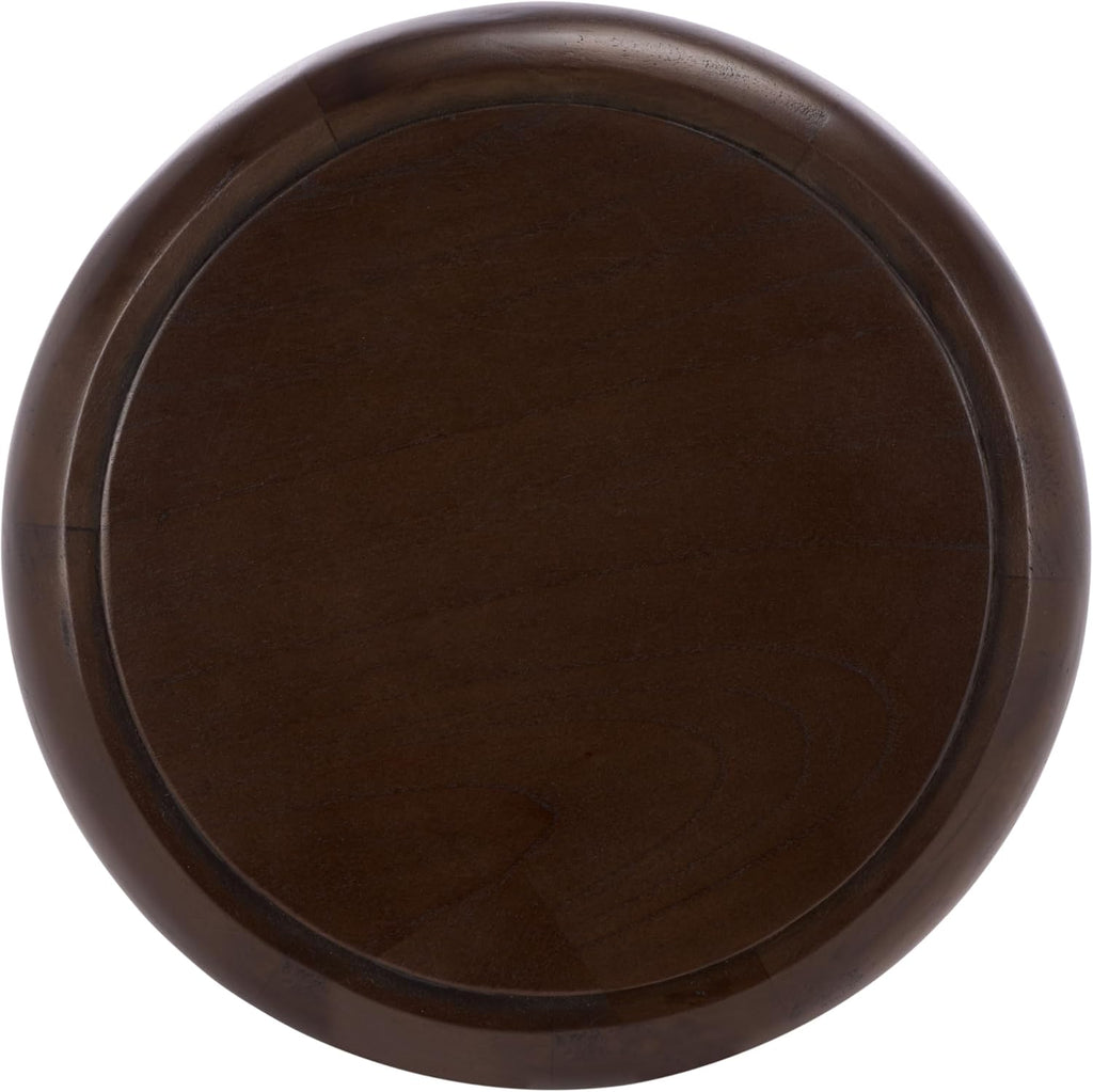 SAFAVIEH Home Collection - Anatoly Brown Accent Table, Sculptural Round Side Table, Bold Contemporary Design (ACC6615A)