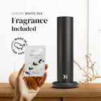Dynamo Essential Oil Diffuser for Home with Fragrance Sample, App & Manual Control, Cold-Air Scent Diffusers for Home, Large Room, Hotel Scent Diffuser up to 1000sq.ft Black Aroma Diffusers