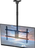 VIVO Black TV Ceiling Mount for 43 to 86 inch Screens, MOUNT-VC86-3 | Full Swivel, Telescoping Height Adjustment, 3ft Extension Pole, Fits Pitched/Vaulted Roof, Max VESA 600x400mm, Holds 132 lbs