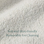 Evermagin White King Upholstered Cloud Bed Frame with Headboard