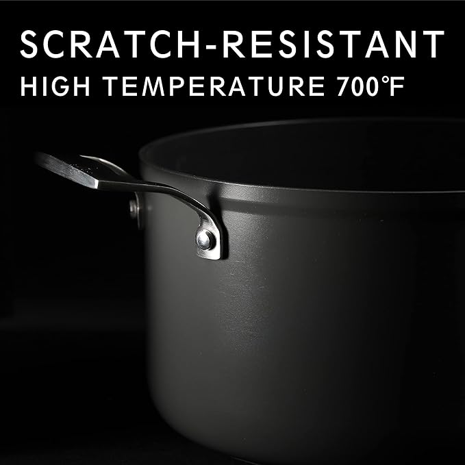 MsMk 12 1/2 inch Non Stick Frying Pan with Lid,Titanium and Ceramic Nonstick Large Skillet，Stay-Cool Handle,Scratch-resistant,Non-Toxic,Induction，Dishwasher Safe, Oven Safe to 700°F