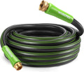 WORKPRO Garden Hose 5/8 IN x 50 FT, Heavy Duty, Flexible and Lightweight Water Hose with Rotary Handle, 3/4" GHT Solid Brass Fittings, for All-weather Outdoor, Lawn, Garden & Yard,Car wash