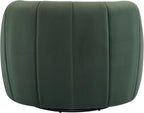 Christopher Knight Home Monroe Velvet Swivel Club Chair,Armchair with 360-Degree Rotation,Upholstered Barrel Swivel Sofa Chair for Living Room/Bedroom,Tufted Back,Thick Cushion, Iron Base, Olive Green