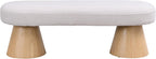 LUMISOL Upholstered End of Bed Bench, Dining Bench for Dining Room, Modern Stool Ottoman for Bedroom, Living Room, Dining Room, Entryway, Beige