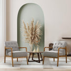 SOFTHION Linen Accent Chair Set of 2, Mid Century Modern Chair for Living Room, Upholstered Comfy Lounge Armchair with Solid Wood Frame, Reading Side Chair for Bedroom,105°Ergonomic Comfort, Grey