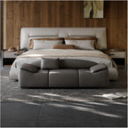 Modern Upholstered Bench for Living Room or End of Bed Use，Upholstered Long with Cushion Arms, Footstool for for Entryway, Bedroom, Front Door Entryway(Gris,180 * 50 * 54cm)