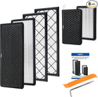 Compatible with Tesla Model Y 2020-2025 Juniper Cabin Air Filter Intake HEAP Filter Kit - Includes Tools & Installation Guide (Set of 6 Packs)