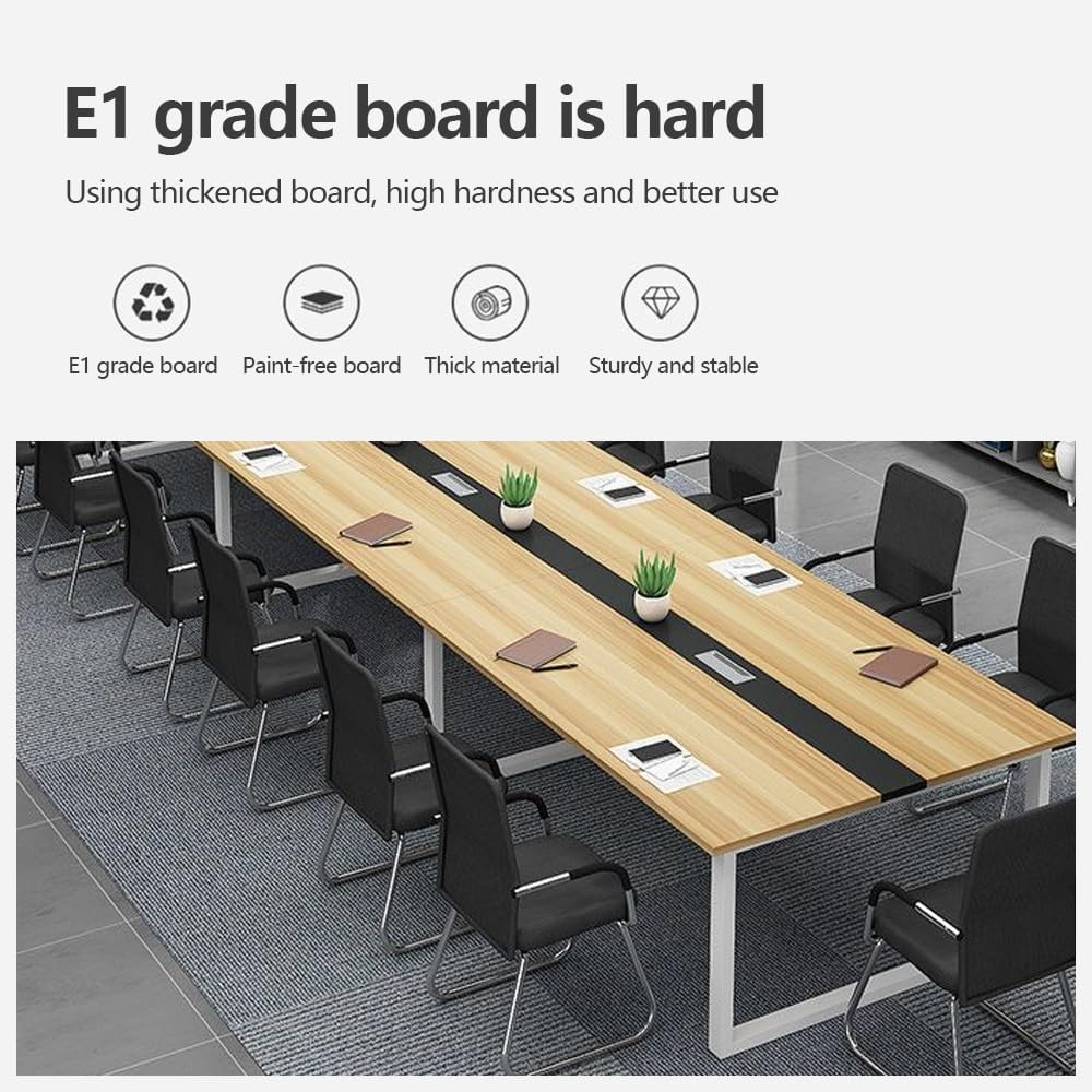 Generic Modern Office Conference Table, 63"L*31.5"W*29.1H/160*80*74cm, Wood, 6 Seater, Contemporary Style, Indoor/Outdoor Use