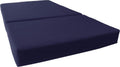 D&D Futon Furniture Navy Trifold Foam Beds, Shikibuton, Tatami Cushion Topper, Foldable Futon Pad, Twin 6x39x75