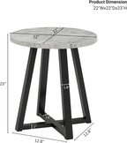 Roundhill Furniture Modern Harmony 3-Piece Wood Oval Coffee Table Set, Gray