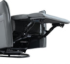 Power Swivel Rocker Recliner Chair with USB Charging Port | PU leather, 270° swivel, power recline, rocking motion, USB & Type-C ports, side pockets, 330 lb capacity, living room