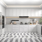 30" W x 30" H x 12" D Kitchen Wall Cabinet, White Shaker RTA Double Door Hanging Storage with Soft Close Hinges, Premium HDF & Plywood Built-in Cabinetry for Laundry Room, Bathroom & Pantry