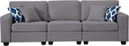 Legend Vansen Modular Sectional Sofa L Shaped Couch with Ottoman Modern Reversible Corner Sectional Couch for Living Room