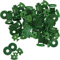 100 Sets Greenhouse Support Clip Fixing Twist Clips Plastic Shading Clips/Washers/Extenders Clips, for Bubble Wrap Sunshade Net Insulation