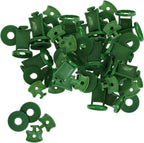 100 Sets Greenhouse Support Clip Fixing Twist Clips Plastic Shading Clips/Washers/Extenders Clips, for Bubble Wrap Sunshade Net Insulation