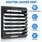 36 Inch Galvanized Sheet Spraying Automatic Exhaust Shutter Louver Vent (No Fan Blades and Motor) for Home Attics, Workshops, Barn, Greenhouse