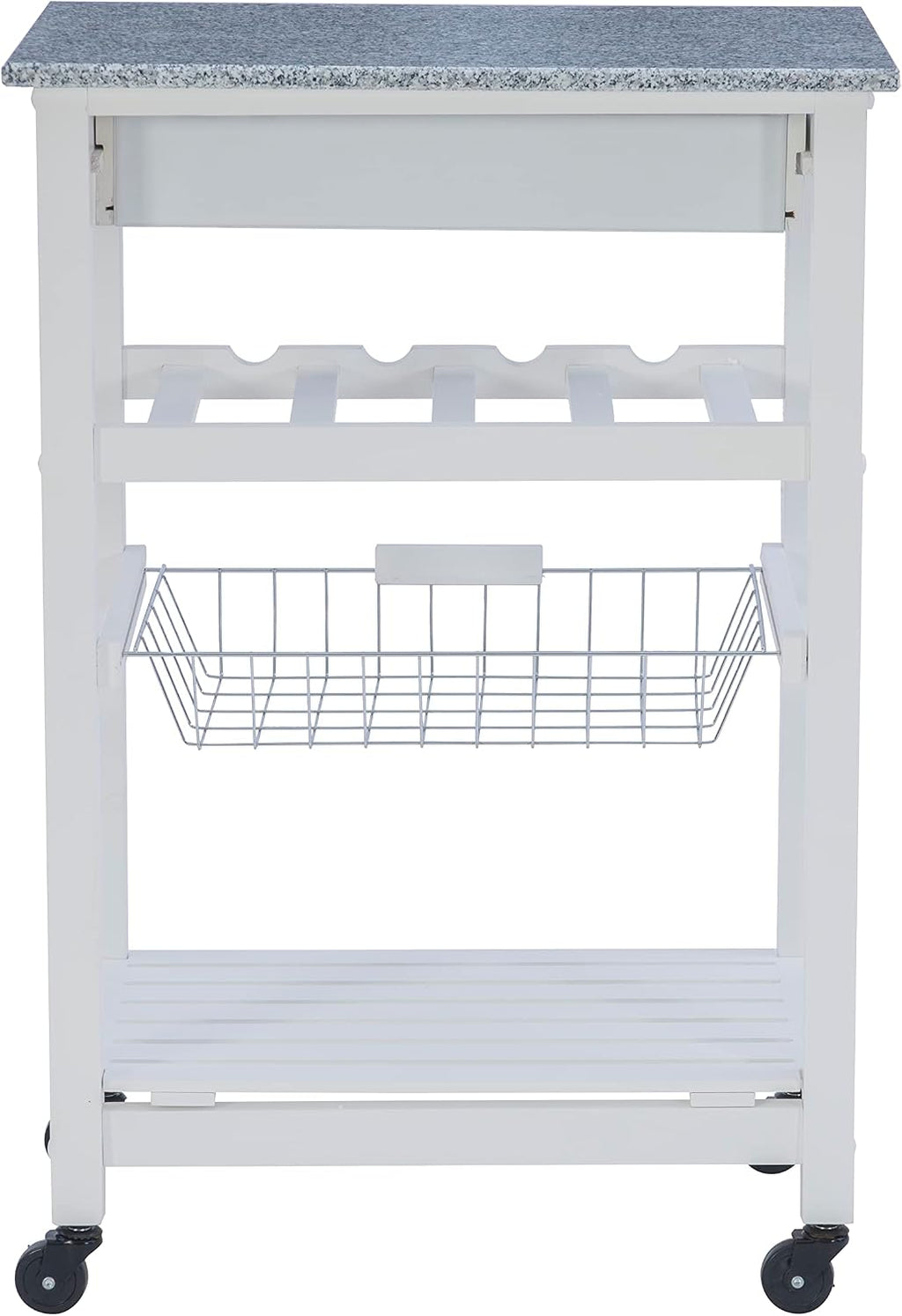 Linon Kitchen Island, White, 22.88 x 15.75 x 33.88