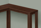 Accent Table, Console, Entryway, Narrow, Corner, Living Room, Bedroom, Brown Laminate, Contemporary, Modern