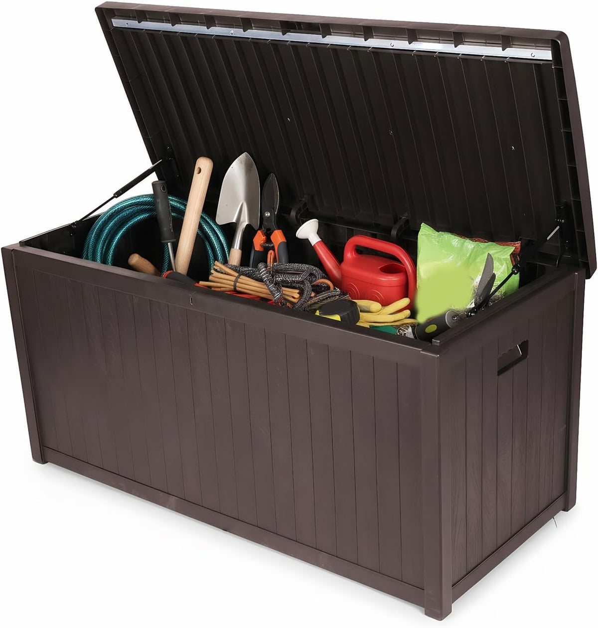 Large Outdoor Storage Box Lockable Organization and Storage Box Waterproof for Furniture Outdoor Cushions Garden Tools