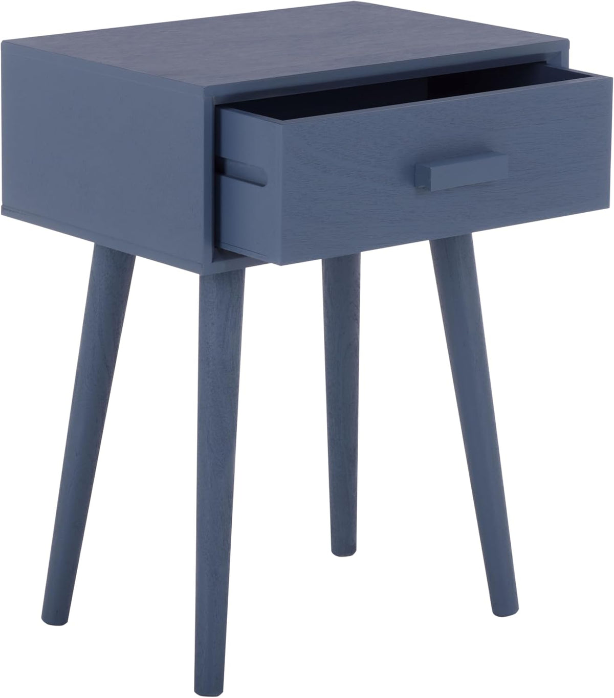 SAFAVIEH Home Collection - Lyle Blue Accent Table, 1 Drawer, Mid-Century Modern Design (ACC5702H)