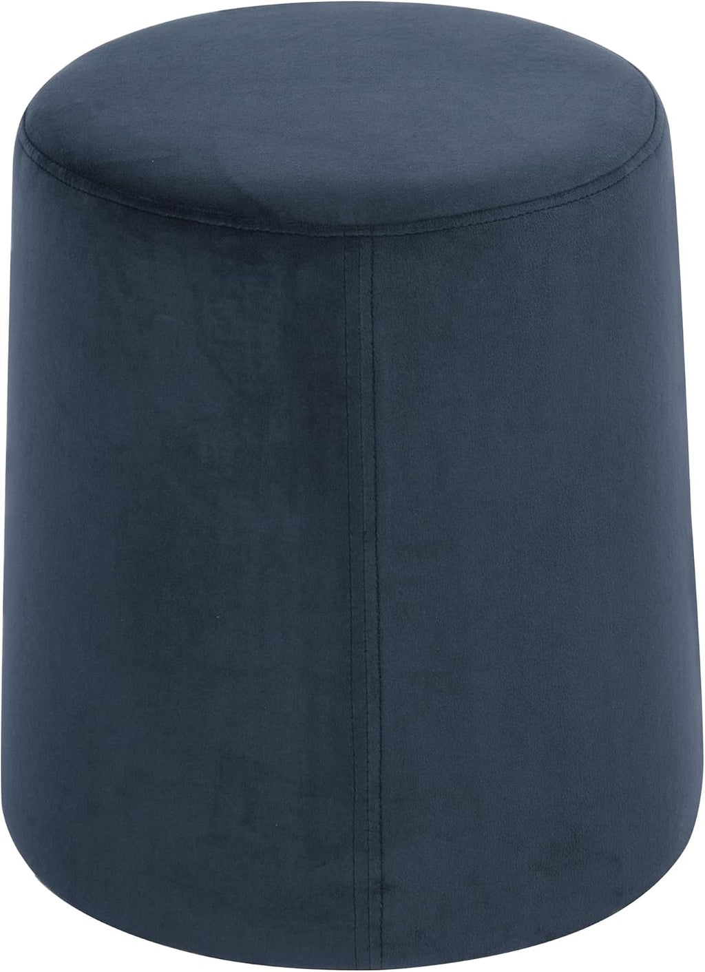 Spatial Order 17" Organic Shape Ottoman - Blue Velvet