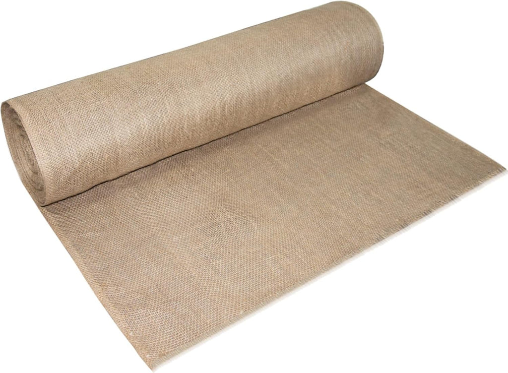 Garden Burlap Roll, 40" X 150 Feet Natural Jute Burlap Fabric Roll for Gardening Raised Bed Liners,Seed Cover,Edging,Weed Barrier,Aisle Runner Plant Cover Tree Protections (40" X 150 Feet)