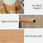 31"-47" Foldable Dining Table and Chairs Set for 4, Solid Wood Extendable Kitchen Table with Oak Wood Legs, Space-Saving Dinner Tables for Living Room, Kitchen(Original, 1table+4cushion chairs-YA)