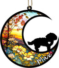 Personalized Dog Memorial, Custom Name Maltese Dog Christmas Ornament with Name, Custom Breeds, Pet Loss Light Catcher, Gifts for Lovers Loss of Pet Sympathy on Mothers Day Christmas