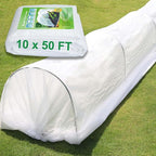 KLEWEE Plant Covers Freeze Protection 10 x 50 Ft, 1.05 oz/yd² Thicker Frost Cloth Plant Freeze Protection, Frost Blankets Covers for Outdoor Plants Winter Frost Protection, Garden Floating Row Covers