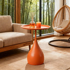 Boho Side Table End Coffee Tables, Unique Aesthetics Minimalist Accent Tables, Multifunction Round Metal Side Tables for Living Room Bedroom Sofa Balcony Couch Patio Yard Garden Indoor & Outdoor