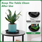 20 Pack 12 Inch Plant Saucer, Black Plant Saucers for Indoors Outdoors, Large Plastic Plant Saucer for Plant Pots Plant Water Catcher Tray, Flower Pot Saucers Bulk Plant Drip Trays for Potted Plants