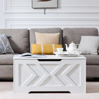 39.3" Storage Bench with 2 Safety Hinges,entryway Bench,Blanket Storage,Shoe Storage Bench for Entryway,Bedroom,Living Room