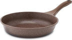 SENSARTE Nonstick Frying Pan Skillet, Non Stick Omelette Pan, Healthy Stone Cookware Chef's Pan PFOA Free, Toffee Brown (8 Inch)