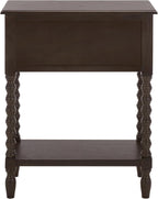 SAFAVIEH Furniture - Athena 3-Drawer Console Table - Dark Chocolate - Solid Wood - Farmhouse Classic Design - Ideal for Entryway, Living Room, Hallway, 23.5" W x 13" D x 29.5" H (CNS5703D)