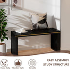APRTAT Bamboo Dining Bench Indoor Long Entryway Shoe Rack Benchs,Outdoor Modern Wood Benches 35 Inch Bamboo Bench for Living Room Hallway Bedroom Bathroom