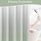 Naturoom Mist Sage Shower Curtains for Bathroom,Ombre Cloth Fabric Shower Curtain Set with 12 Hooks Denim Blue Bathroom Decor 72 x 72
