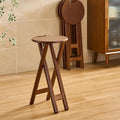 Folding Bar Stool 24.8 Inches Foldable Kitchen Bar Stool for Adults Counter Height Barstools Backless Folding High Stools for Outdoor Kitchen Island with Handle and Chair Cushion (1)