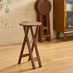 Folding Bar Stool 24.8 Inches Foldable Kitchen Bar Stool for Adults Counter Height Barstools Backless Folding High Stools for Outdoor Kitchen Island with Handle and Chair Cushion (1)
